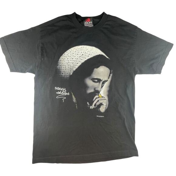 Bob Marley Natty Dreads y2k 2000s t-shirt Zion Rootswear men's large - Picture 1 of 4